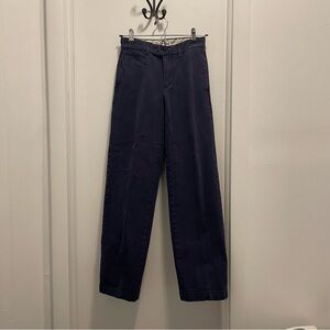 Uniqlo x Ines de la Fressange navy wide leg pants